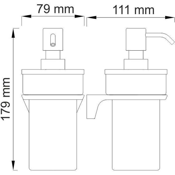 Дозатор для жидкого мыла WasserKraft Glan K-5199, цвет чёрный - фото 4
