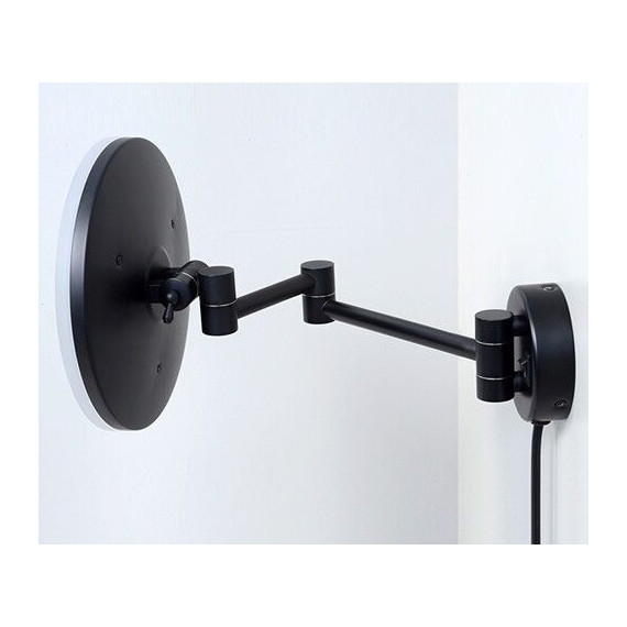 Зеркало косметическое настенное WasserKraft K-1004BLACK, цвет чёрный - фото 2