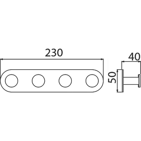Набор крючков Timo Saona 13015/03, цвет чёрный - фото 3