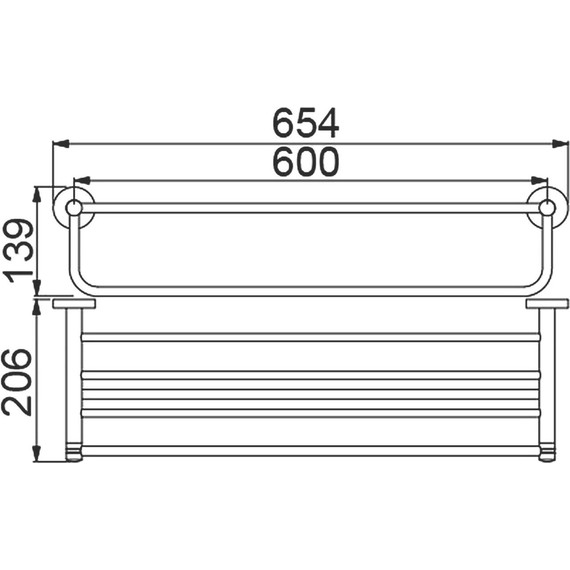 Полка для полотенец Timo Saona 13058/03, цвет чёрный - фото 3