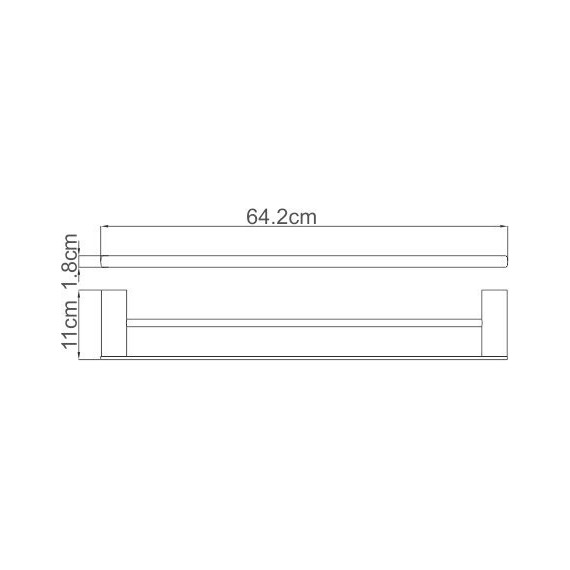 Полотенцедержатель WasserKraft Sauer K-7940, цвет золото - фото 6