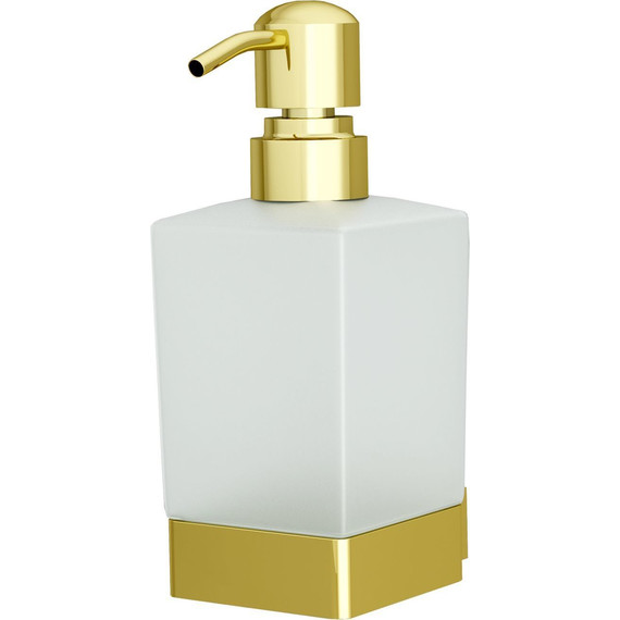 Дозатор для жидкого мыла WasserKraft Sauer K-7999, цвет золото - фото 