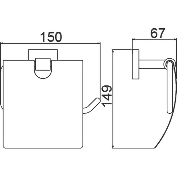 Держатель для туалетной бумаги Timo Selene 12042/03, цвет чёрный - фото 2