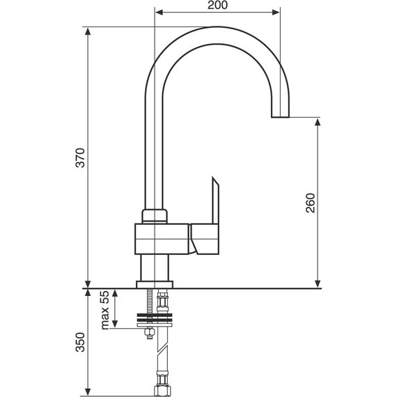 Смеситель для кухни Emmevi Sicily СR38089 - фото 2
