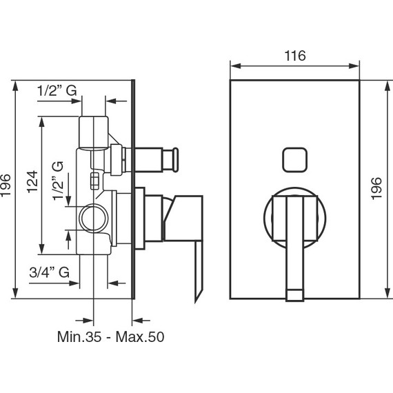 Смеситель для ванны Emmevi Sicily CR38019 - фото 2