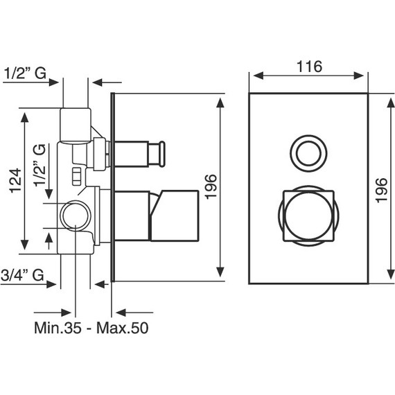 Смеситель для ванны Emmevi Siris CR47019 - фото 2