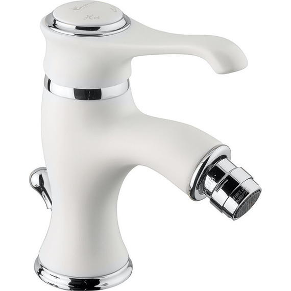 Смеситель для биде Emmevi Tiffany BC6004, белый/хром - фото 