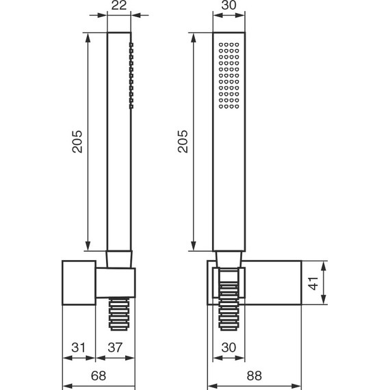 Душевой гарнитур Emmevi NEO131, черный - фото 2
