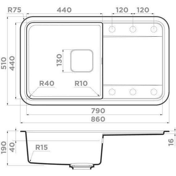 Кухонная мойка Omoikiri Tasogare 86-SA 4993470, бежевый, Цвет производителя: бежевый - фото 3