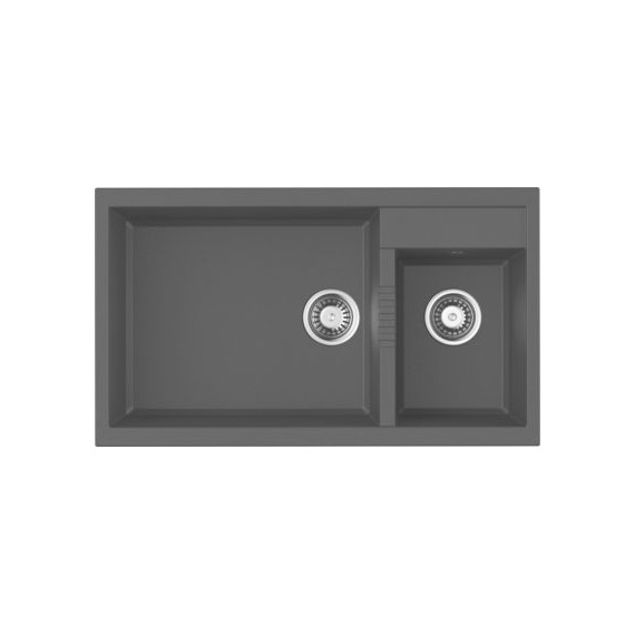 Кухонная мойка Omoikiri Tedori 86-2-LB BL 4993932, чёрный, Цвет производителя: чёрный - фото 