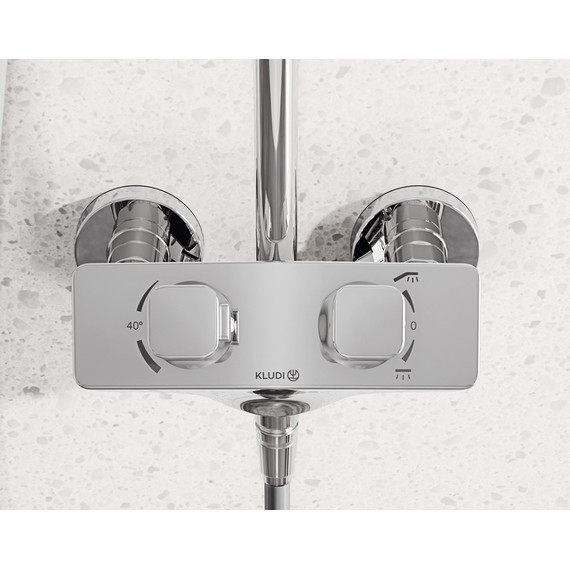 Душевая стойка с термостатом Kludi Cockpit Explorer 8005005-00 - фото 4