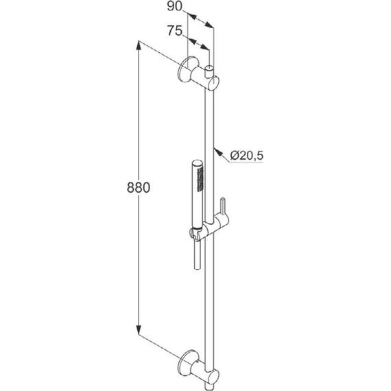 Душевой гарнитур Kludi Nova Fonte Deco 1S 2084005-35 - фото 2