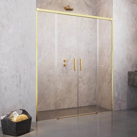Душевая дверь Radaway Idea Gold DWD 180 см 387128-09-01, золото/прозрачное - фото 