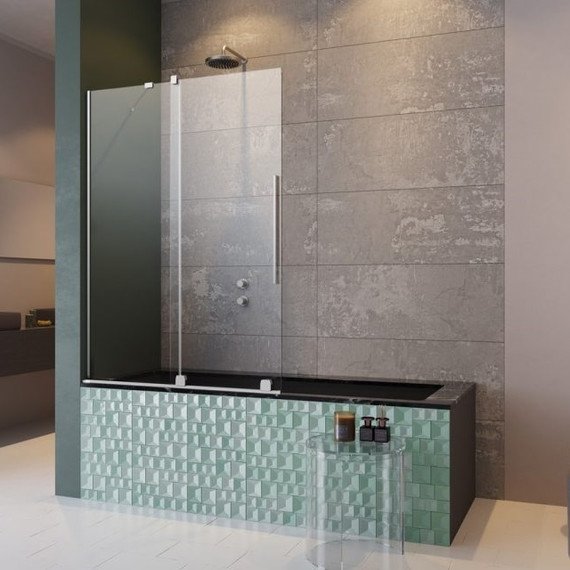 Шторка для ванны Radaway Furo PND II 100 см 10109538-01-01L (стекло 8 мм), хром/прозрачное - фото 