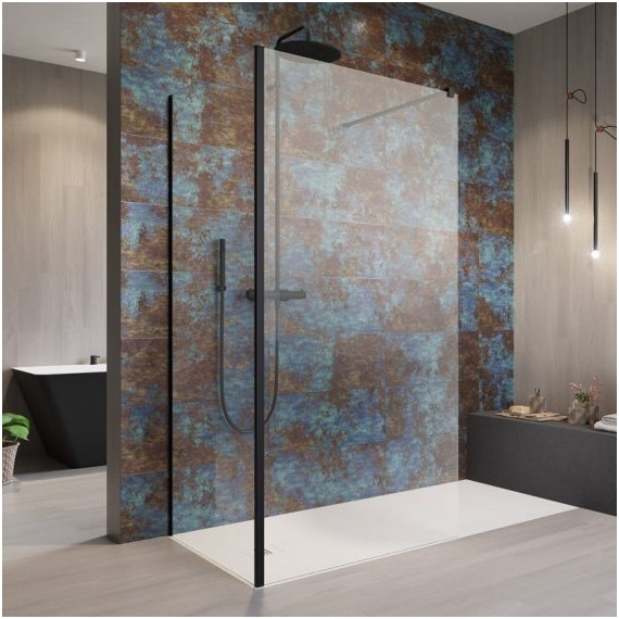 Душевое ограждение Radaway Modo New Black IV 140х100 см (стекло 8 мм), черный/прозрачное - фото 