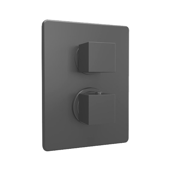 Смеситель для ванны с термостатом Paini Dax-R 84PZ691TH, черный - фото 