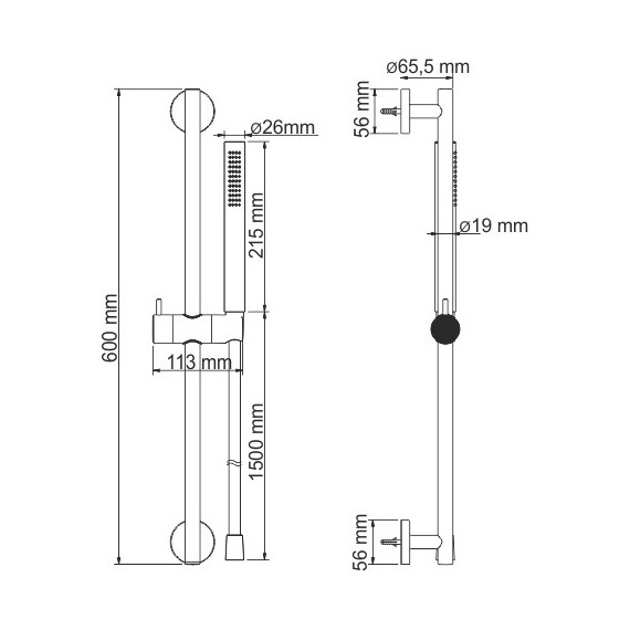 Душевой гарнитур WasserKraft A142 - фото 6
