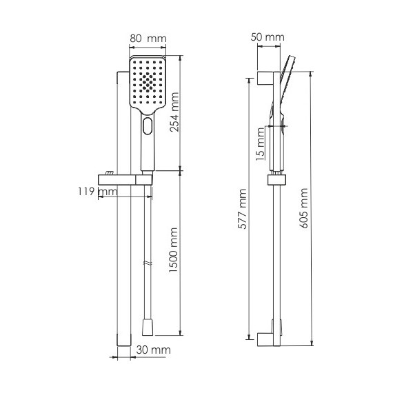 Душевой гарнитур WasserKraft A145 - фото 5
