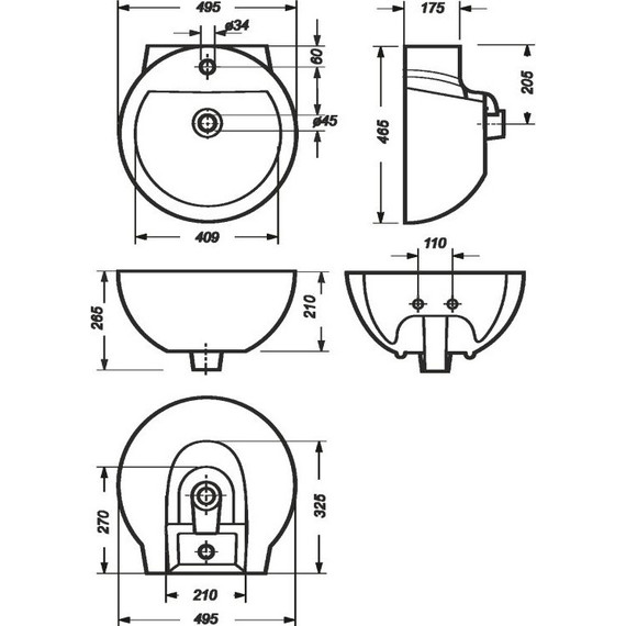 Умывальник Sanita Luxe Art Luxe 50 см WB.PD/Art/50-C/WHT.G/S1 - фото 11