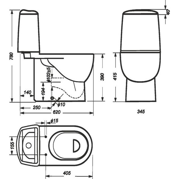 Унитаз-компакт Sanita Luxe Best Luxe WC.CC/Best/2-DM/WHT.G/S1 с крышкой микролифт - фото 10