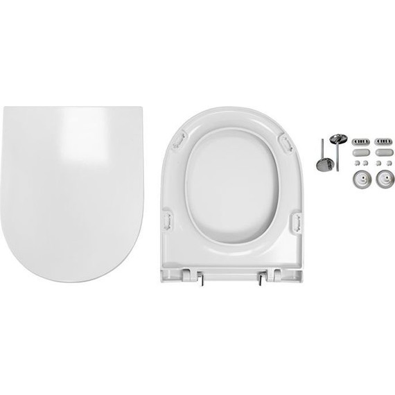 Унитаз-компакт Sanita Luxe Fest WC.CC/Fest/2-DM/WHT.G/S1 с крышкой микролифт - фото 5