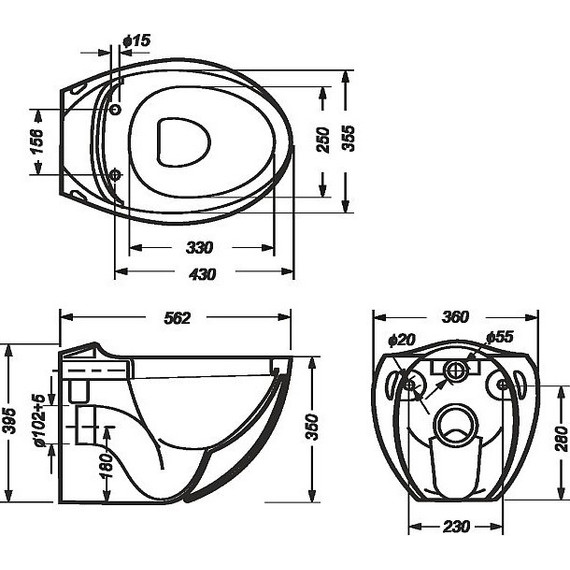 Унитаз подвесной Sanita Luxe Ringo WC.WH/Ringo/DM.Rim/WHT.G/S1 с крышкой микролифт - фото 12