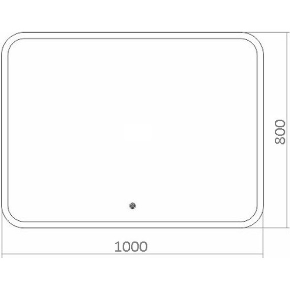 Зеркало Azario Стив Led 100 см (с подсветкой, часами и сенсорным выключателем) - фото 4