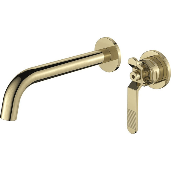 Смеситель для раковины настенный Bronze de Luxe 1760’s Loft 5530CG, золото, Цвет производителя: золото - фото 