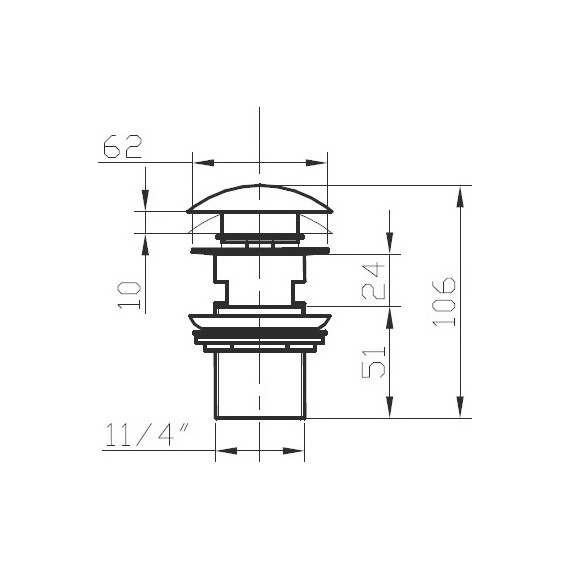 Донный клапан Bronze de Luxe 21971BR, бронза - фото 3