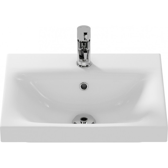 Тумба подвесная с раковиной Cersanit Moduo 50 см 64139, белый - фото 12