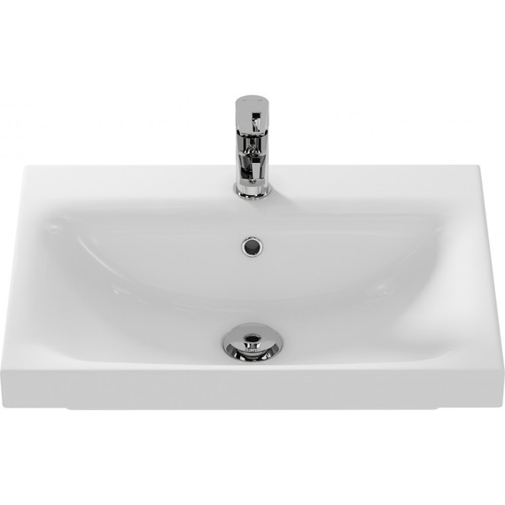 Тумба подвесная с раковиной Cersanit Moduo 60 см 64140, белый - фото 4