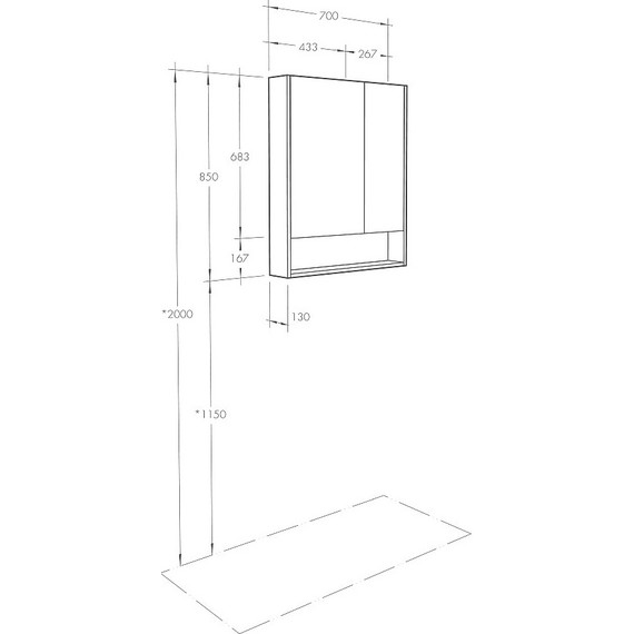 Зеркало-шкаф Акватон Сканди 70 см 1A252202SDZ90, белый/дуб рустикальный - фото 8