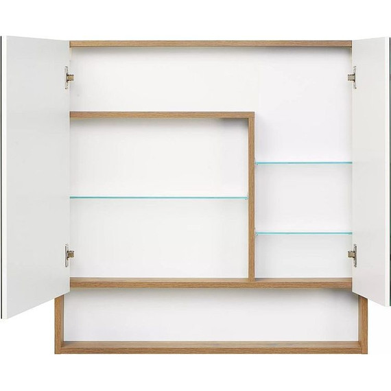 Зеркало-шкаф Акватон Сканди 85 см 1A252302SDZ90, белый/дуб рустикальный - фото 4