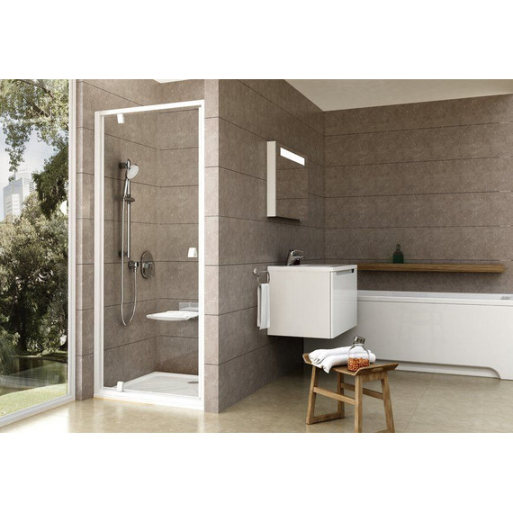 Душевая дверь Ravak Pivot PDOP1 80 см 03G40101Z1 белый/прозрачное - фото 3