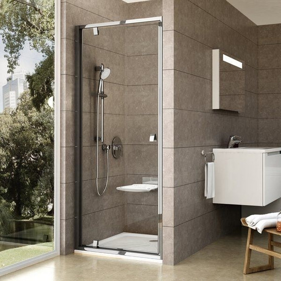 Душевая дверь Ravak Pivot PDOP1 80 см 03G40C00Z1 алюминий/хром/прозрачное - фото 