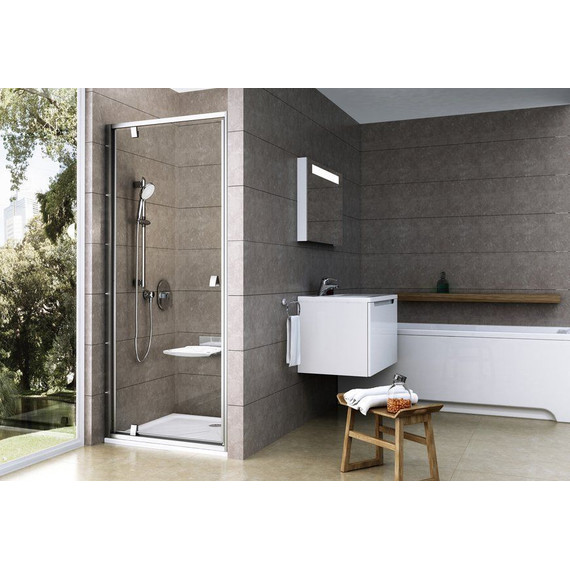 Душевая дверь Ravak Pivot PDOP1 90 см 03G70U00Z1 сатин/прозрачное - фото 3