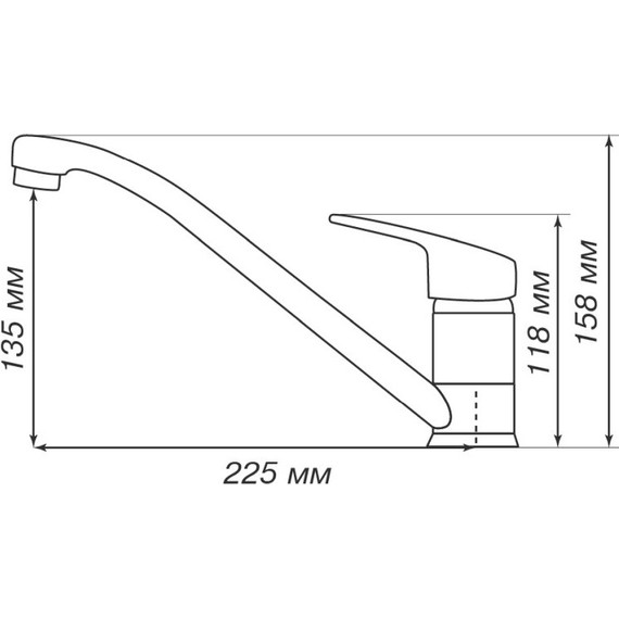 Смеситель для кухни Акватон Аркос 1AX001FCXX240, жемчуг - фото 3