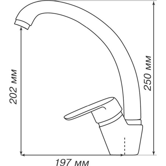 Смеситель для кухни Акватон Нимо 1AX002FCXX230, серый - фото 3