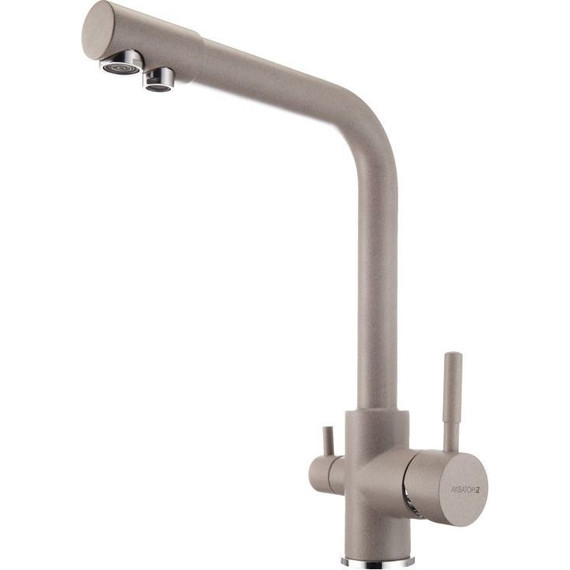 Смеситель для кухни Акватон Руан 1AX004FCXX250, серый шелк - фото 2