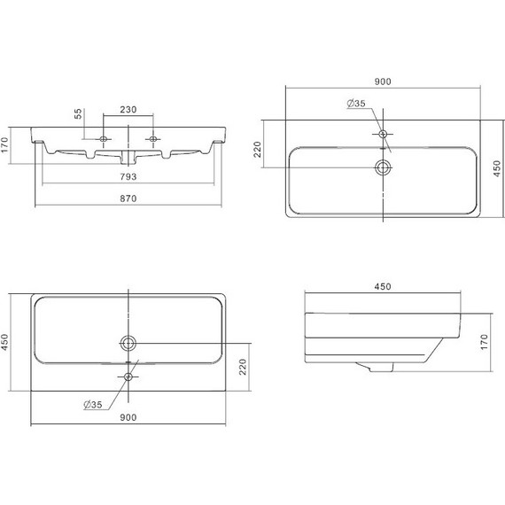 Тумба подвесная с раковиной Акватон Сканди 90 см 1A2519K0SDZ90, белый/дуб рустикальный - фото 16