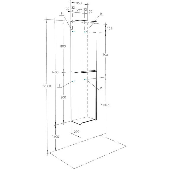 Шкаф подвесной Акватон Сканди 35 см 1A255003SDB20, белый/дуб верона - фото 8