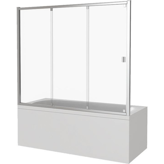 Шторка для ванны Bas Screen WTW-120-C-CH 1200х1400 мм, хром/прозрачное - фото 