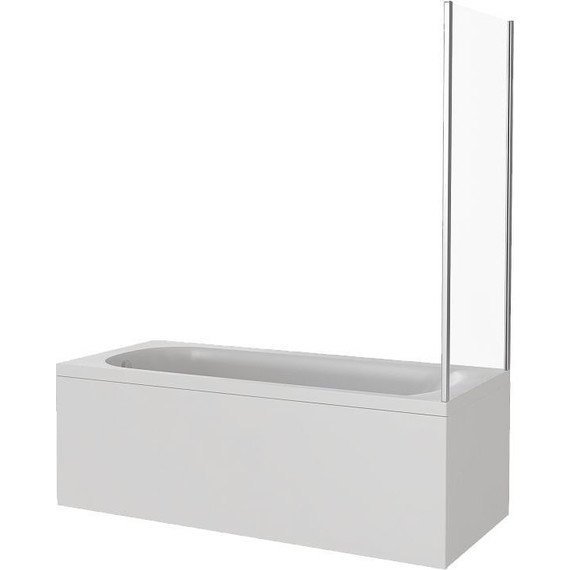 Торцевая шторка для ванны Bas Screen SP-75-C-CH 750х1400 мм, хром/прозрачное - фото 