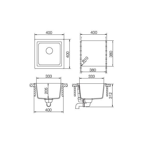 Кухонная мойка Schock Euro 40 700225, саббиа - фото 3