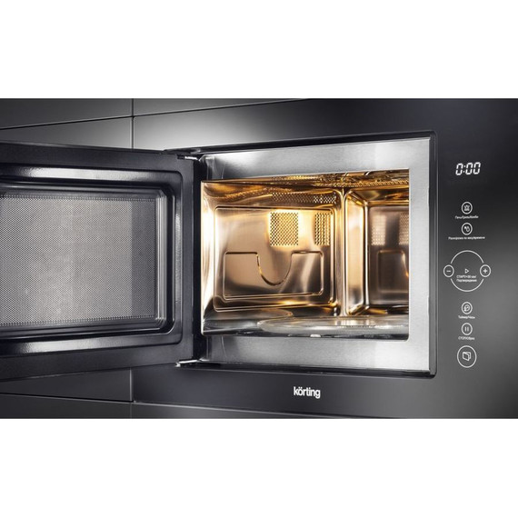Встраиваемая микроволновая печь Korting KMI 825 TGN - фото 3