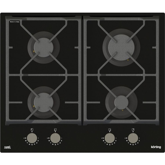Газовая варочная поверхность Korting HGG 6985 CN FLC (чёрное стекло) - фото 
