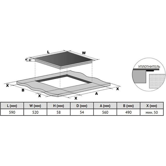 Индукционная варочная поверхность Korting HIB 64940 B Maxi - фото 3