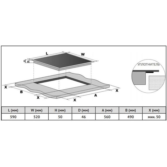 Электрическая варочная поверхность Korting HK 62550 B - фото 2