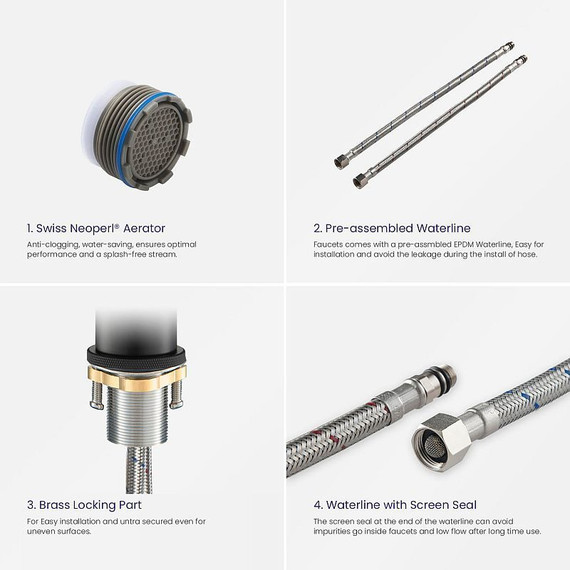 Смеситель для раковины Timo Saona 2361/03F, черный - фото 7