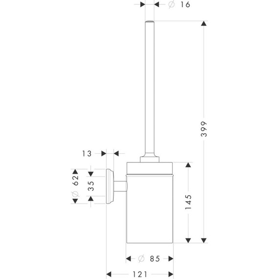 Ёршик для унитаза Hansgrohe Logis Classic 41632000 - фото 2
